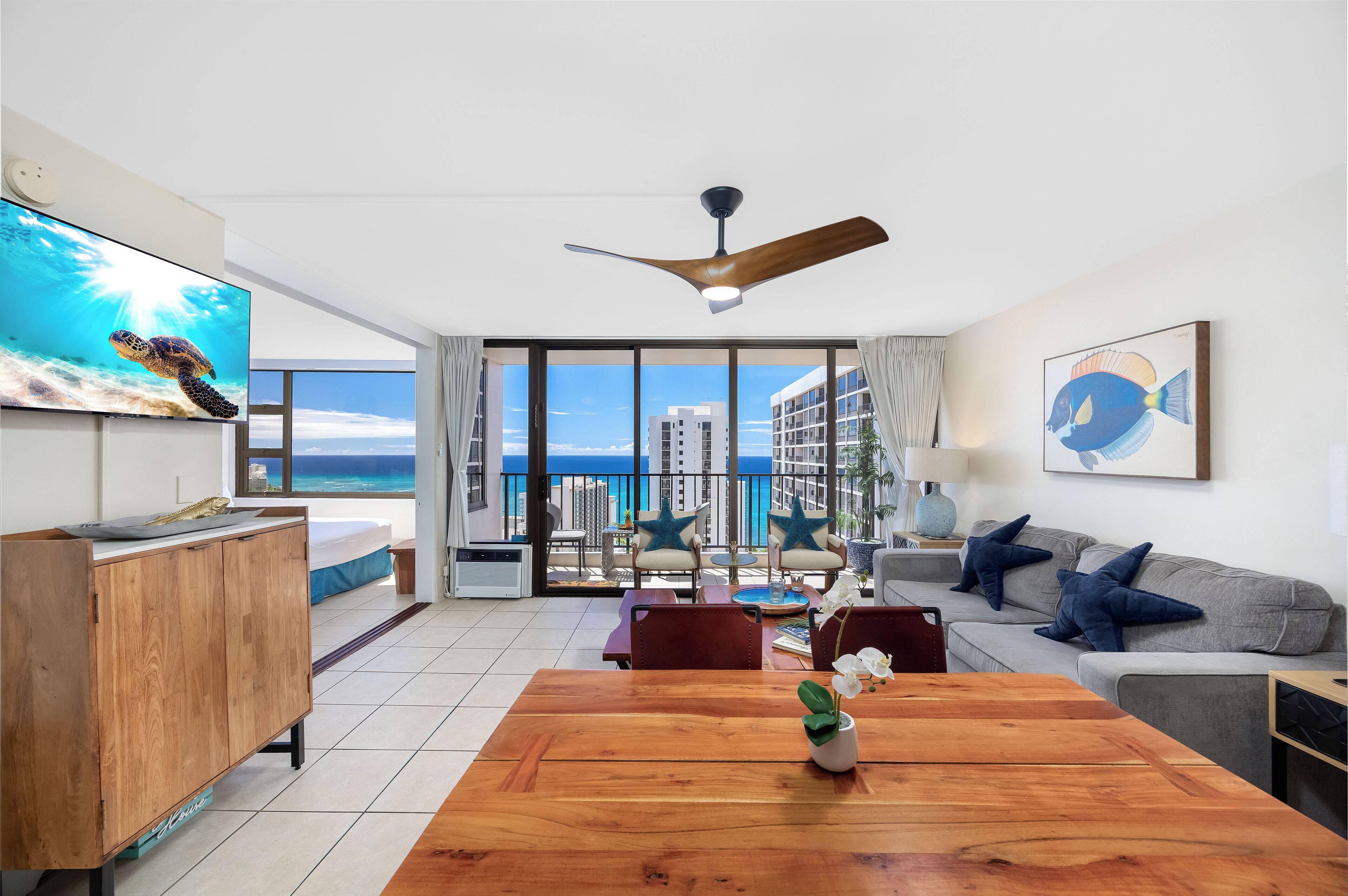 Appart'hôtel, 1 chambre, vue océan (0104) | Restauration dans la chambre