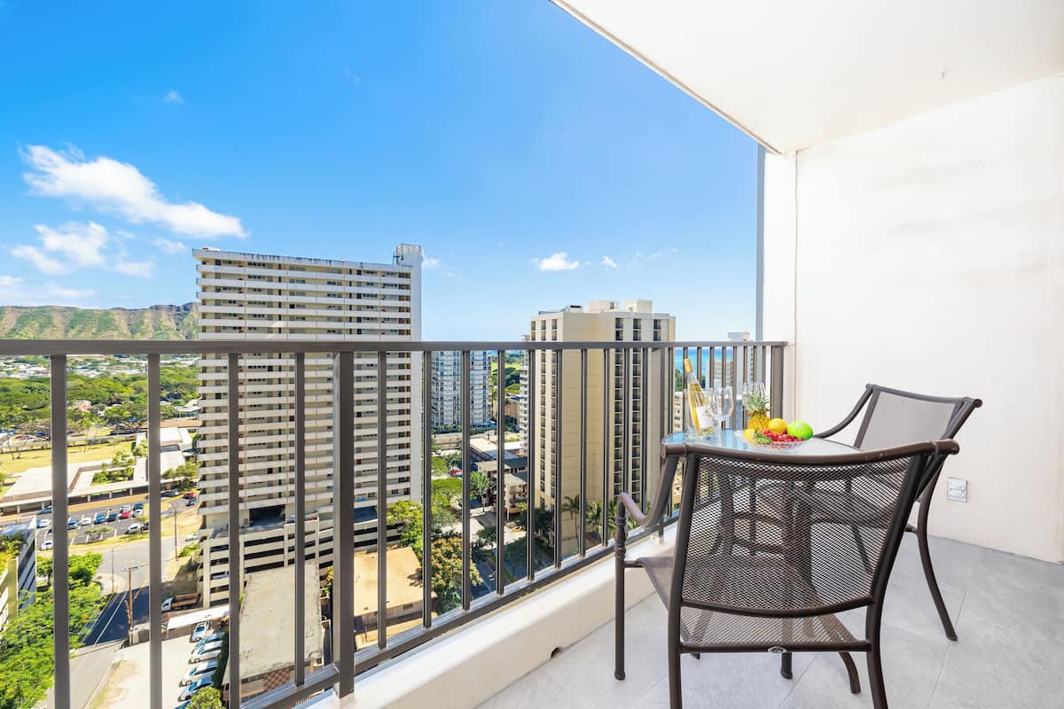 Condo, 1 habitación, vista parcial al océano (0110) | Terraza o patio