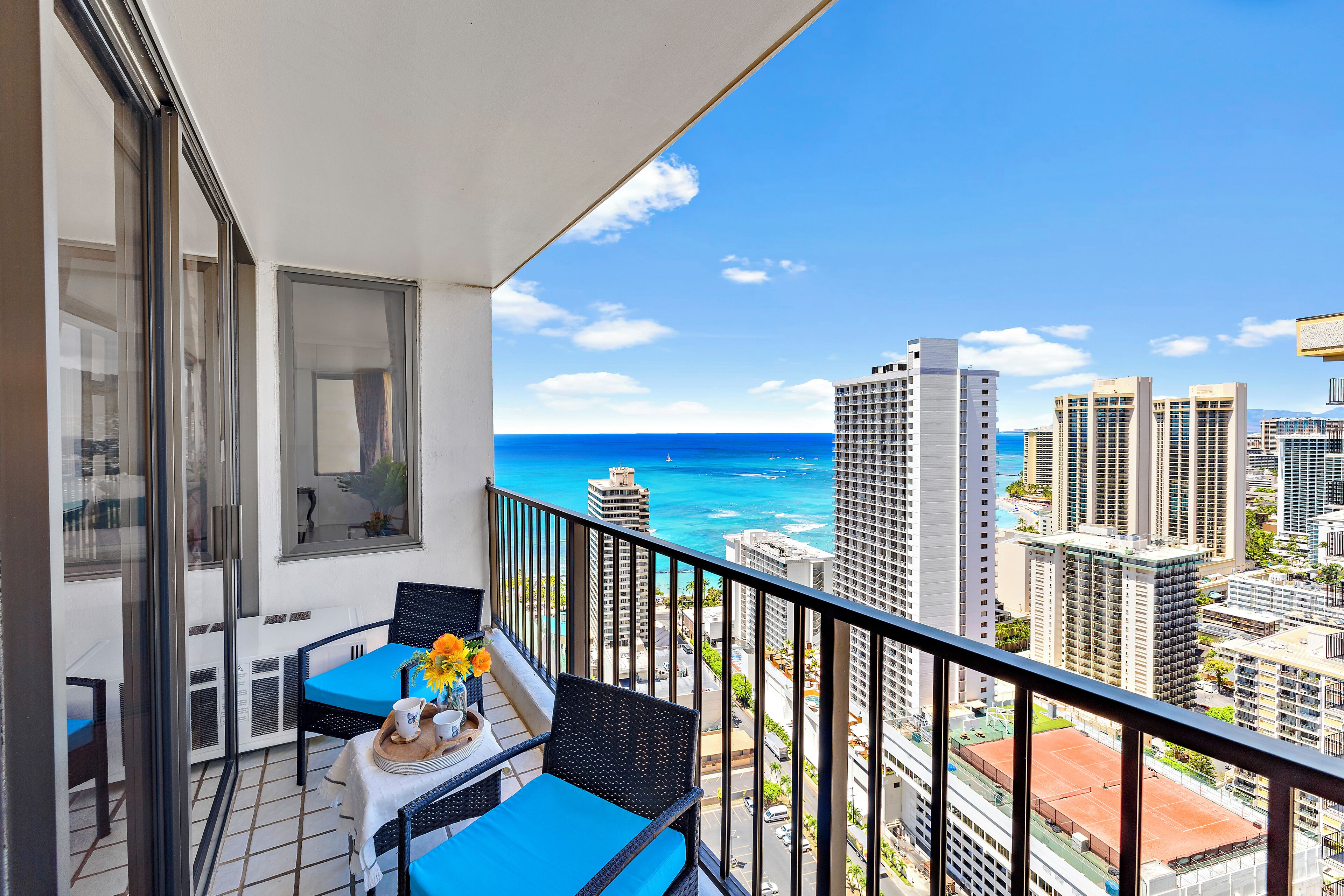 城市公寓式客房, 1 间卧室, 阳台, 海洋景观 (0076) | 露台