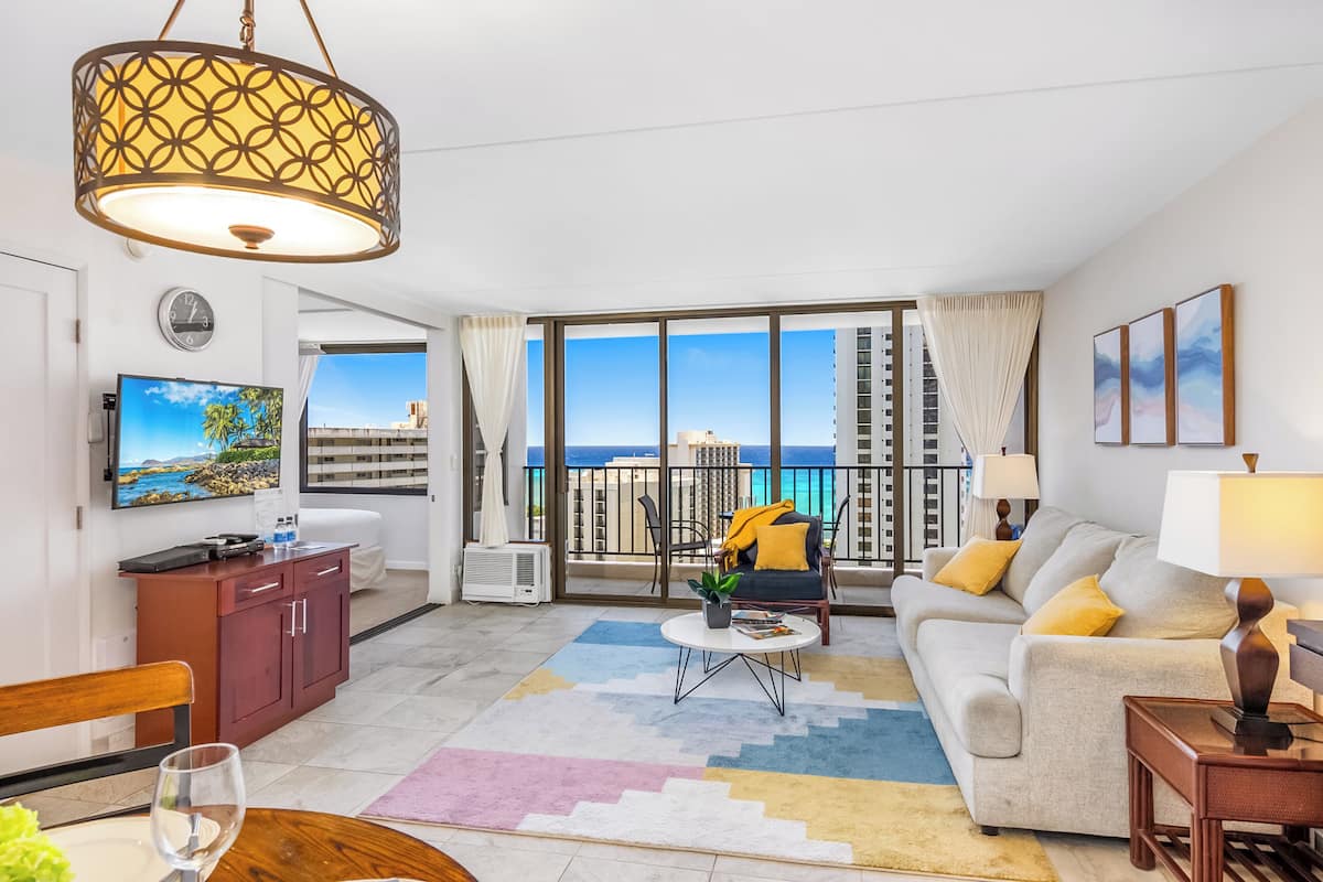 Condo, 1 Bedroom, Ocean View (0123) | Living area
