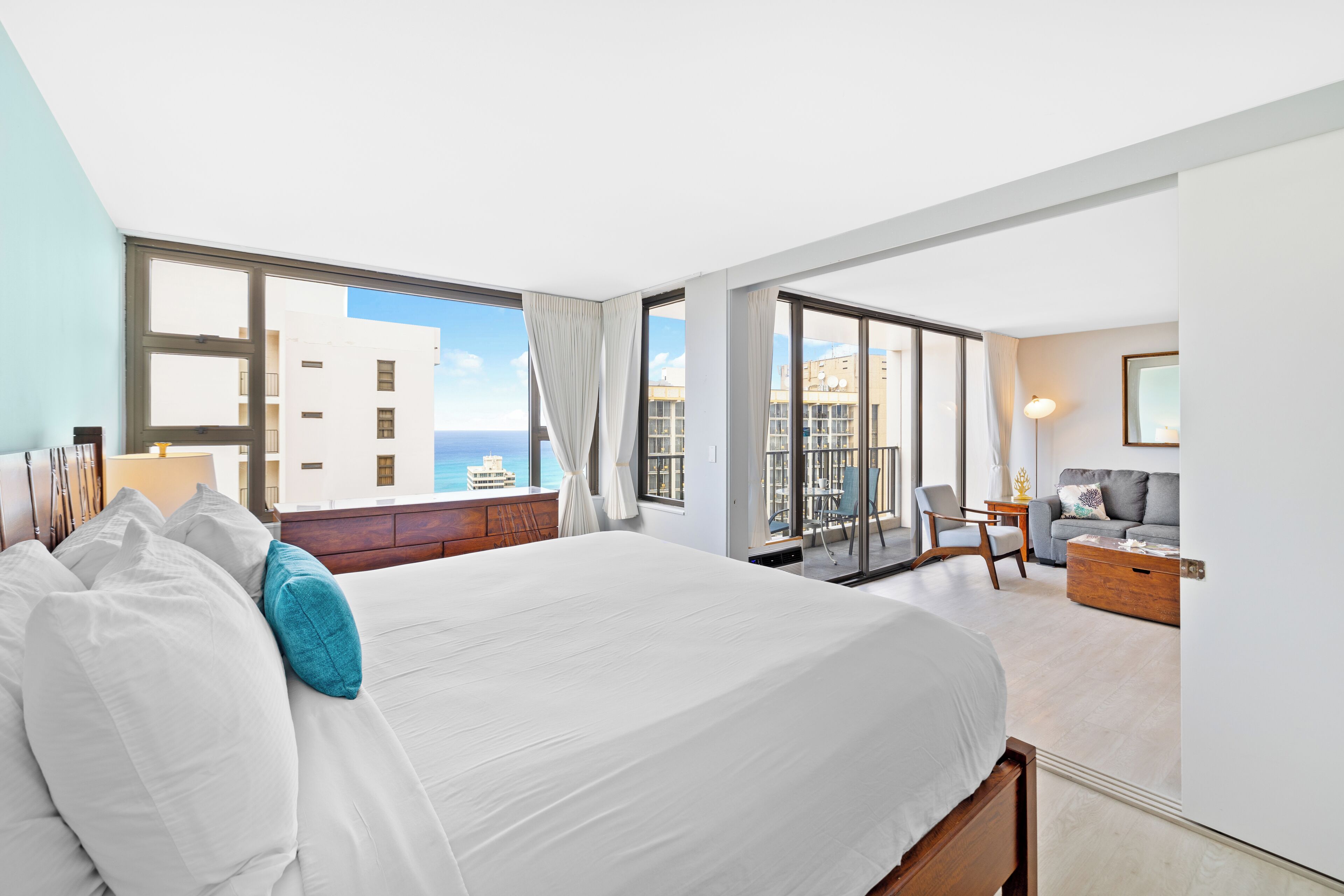 Condo, 1 habitación, vista al océano (0087) | 1 habitación y ropa de cama de alta calidad 