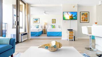 Apartamento, 1 quarto, ar-condicionado, vista para a montanha (0061) | Área de estar