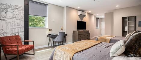 1 slaapkamer, een bureau, wifi, beddengoed