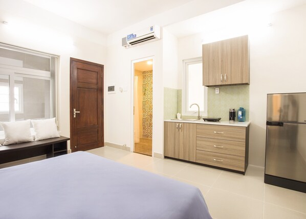 1 makuuhuone, silitysrauta/-lauta, Wi-Fi, vuodevaatteet