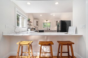 Fridge, microwave, oven, stovetop - NEW 2024: Remodeled Home, Near Lake MI (Manistee)