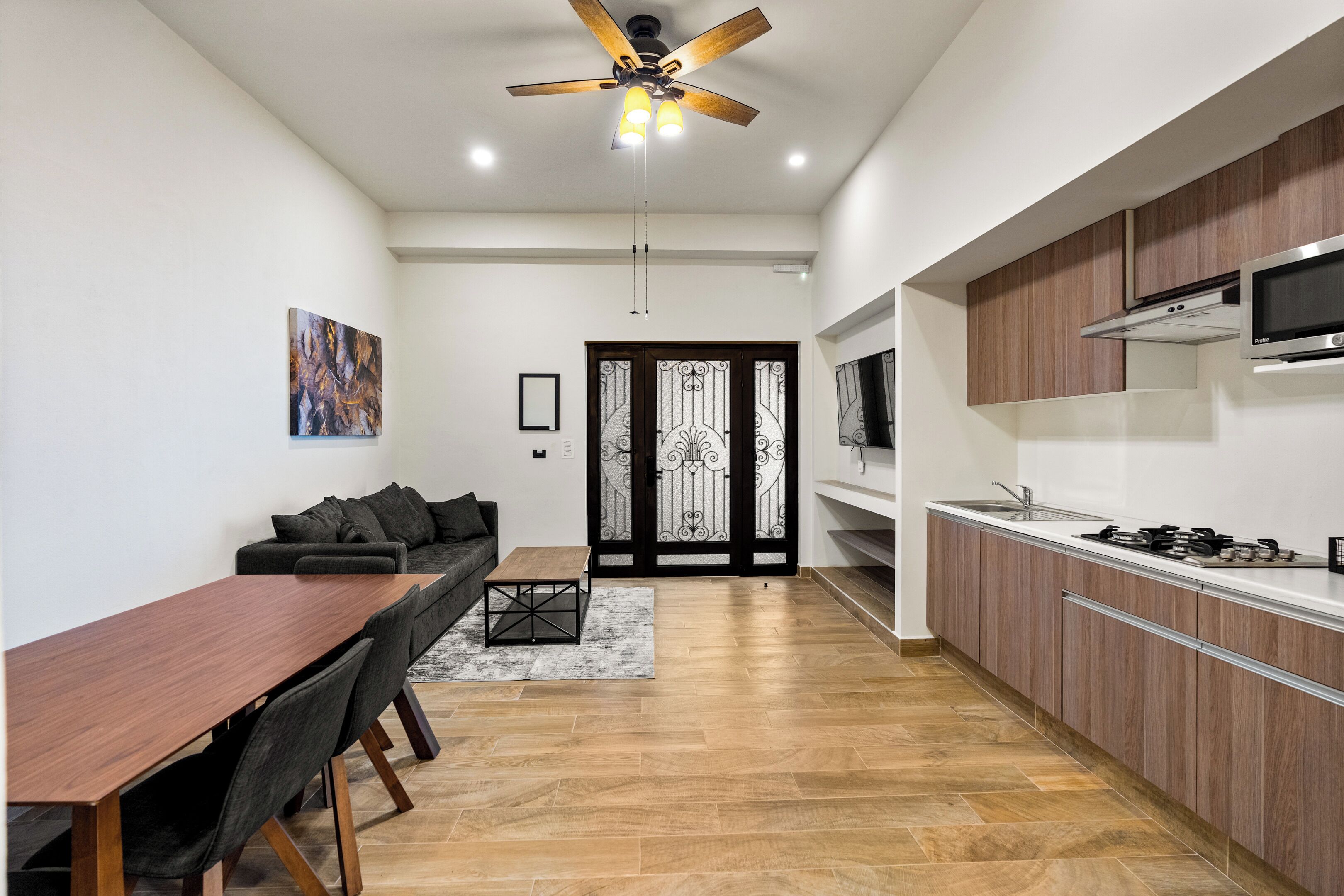 Comfort-Haus, 5 Schlafzimmer, Blick auf die Anlage, Eckzimmer | Esszimmer