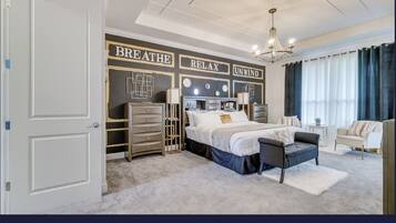 6 habitaciones, caja de seguridad en la habitación y escritorio