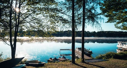 Cabin on Crystal Lake located on the Three Lakes Chain of Lakes.