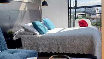 1 bedroom, iron/ironing board, bed sheets