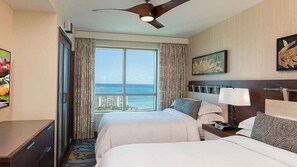 2 bedrooms, iron/ironing board, free WiFi, bed sheets - Located In Famous Hilton-Hawaiian Village-Grand Islander-2 Bd Partial Ocean View (Honolulu)