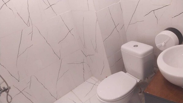 Dutxa, assecador de cabells, tovalloles i sabó 