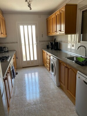 Microwave, oven, dishwasher, toaster