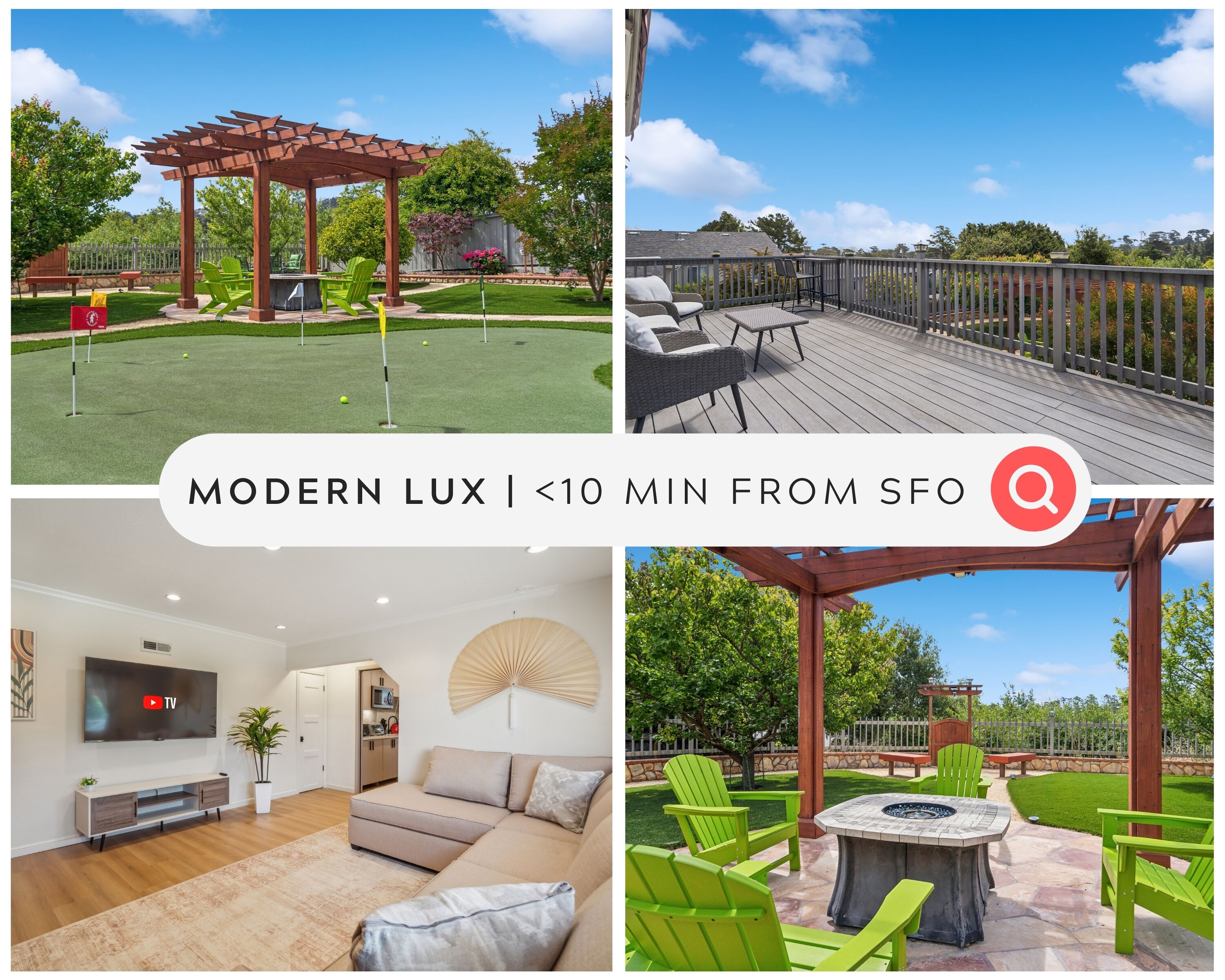 Modern LUX / <10 min from SFO / Garden Oasis