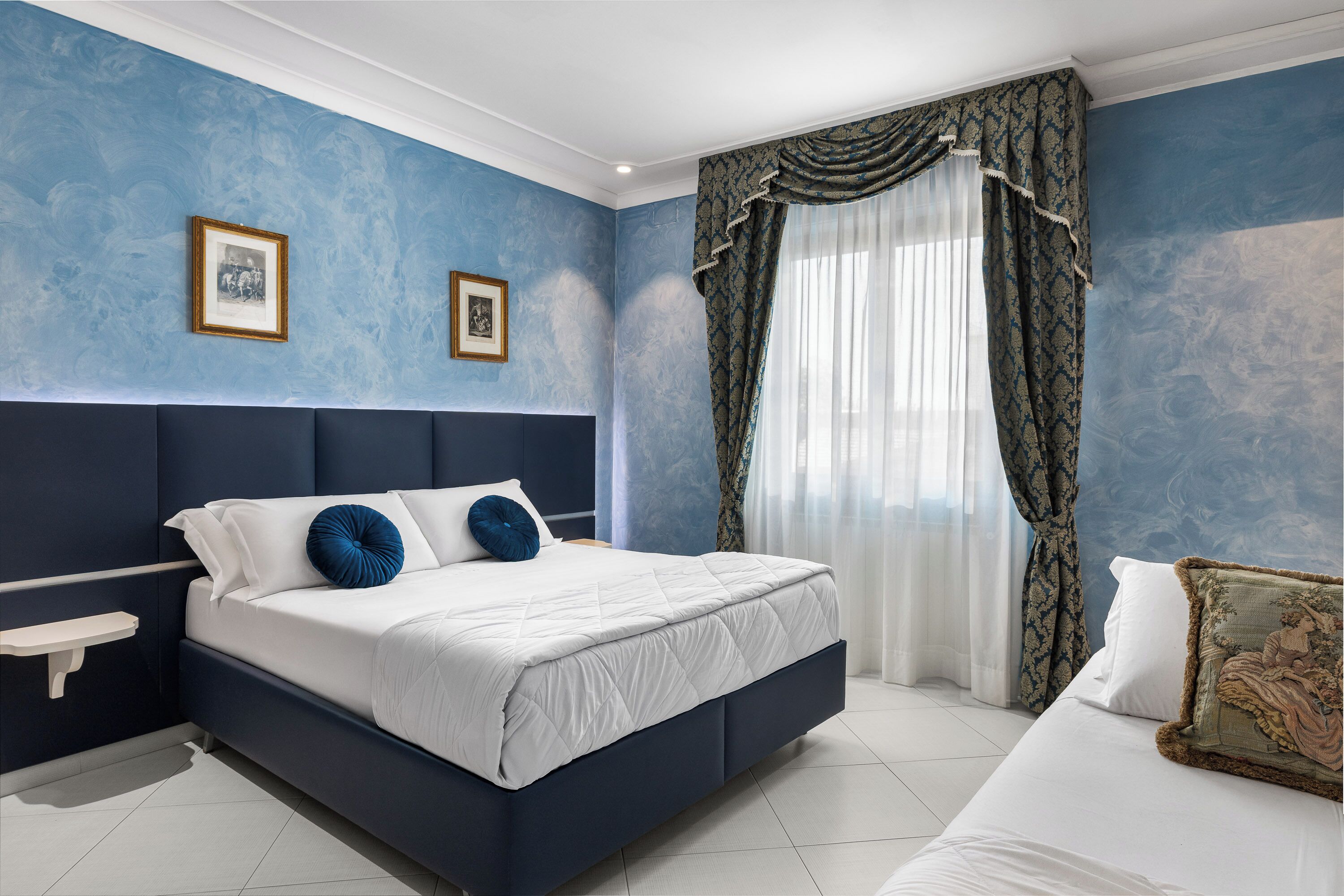 Hypo-allergenic bedding, down duvets, memory-foam beds, in-room safe
