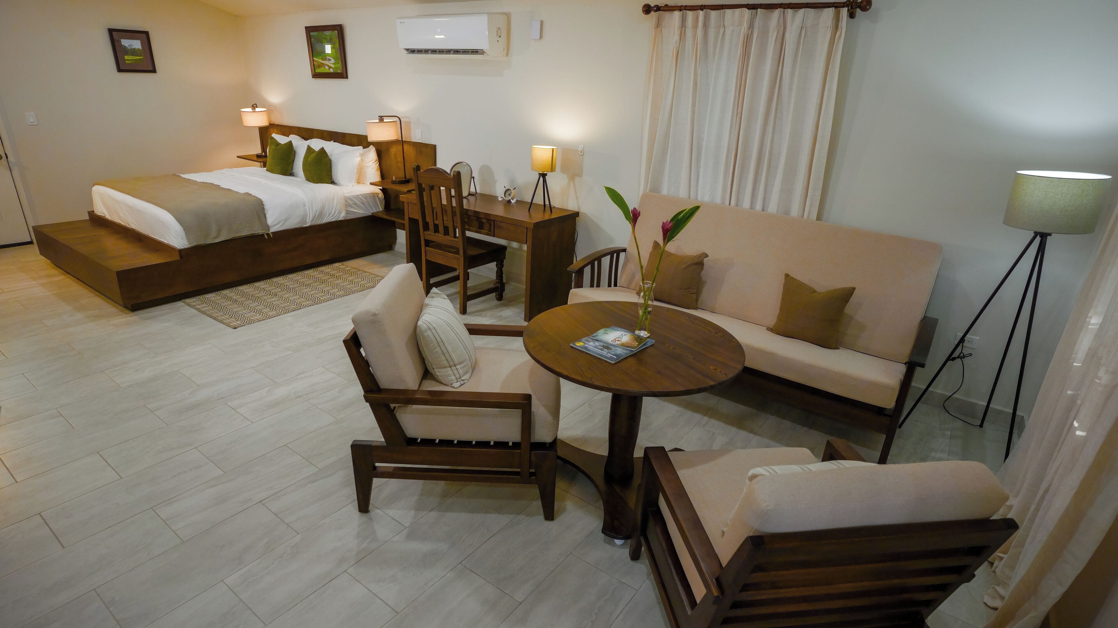 Premium bedding, Tempur-Pedic beds, minibar, laptop workspace