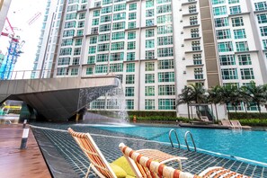 Apartment, 3 Bedrooms, City View | Pool | Outdoor pool - Sleeps 6 Near Bukit Jalil Fiber Long Short Stay (Kuala Lumpur)