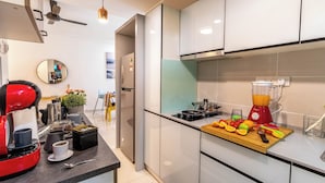 Appartement, 3 chambres, vue ville | Cuisine privée