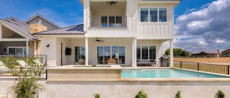 A heated pool