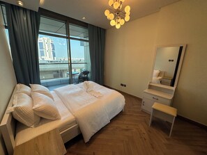 1 多间卧室、熨斗/熨衣板、免费 WiFi、床单