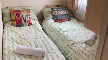 3 slaapkamers, een strijkplank/strijkijzer, wifi, beddengoed