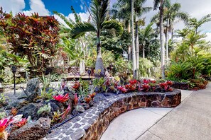 Property grounds - Beautifully renovated studio, shared pool and bbq, walk to beach (Koloa)
