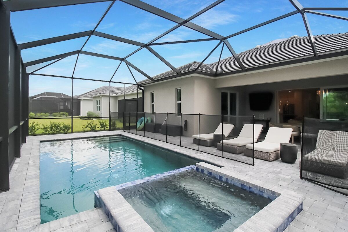Indoor pool, a heated pool