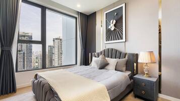 Suite Majestueuse, 1 chambre, accès au salon club, vue ville