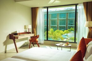 Deluxe-rum - utsikt mot poolen | Utsikt från rummet