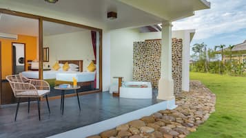 Junior Family Twin, Balcony | Egyptian cotton sheets, premium bedding, down duvets, pillow-top beds