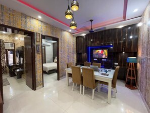 Apartment, 3 Bedrooms, Accessible, Smoking | Living room - Entire 3bhk Luxury Flat in Zirakpur-panchkula-chandigarh-mohali, Punjab, India (Dera Bassi)