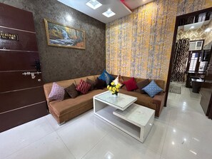Living room - Entire 3bhk Luxury Flat in Zirakpur-panchkula-chandigarh-mohali, Punjab, India (Dera Bassi)