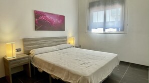 1 bedroom, iron/ironing board, bed sheets