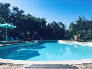 Pool - Villa Magdalena is a 300sq.m. 4-bedroom Stone villa in amazing place to relax (Vamos)