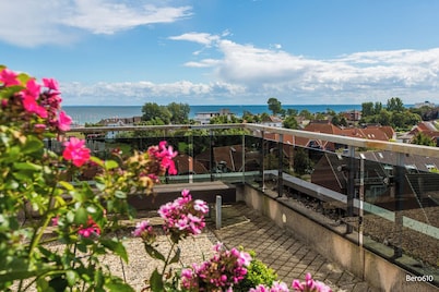 Baltic Sea view from the "Möwennest" in Haus Berolina