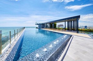 2 outdoor pools, open 7:00 AM to 10:00 PM, sun loungers - The Base Central Pattaya by Mickey (Pattaya)