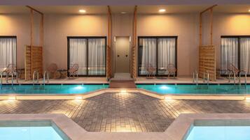 Superior Double Room, Sharing Pool | In-room safe, desk, laptop workspace, blackout drapes