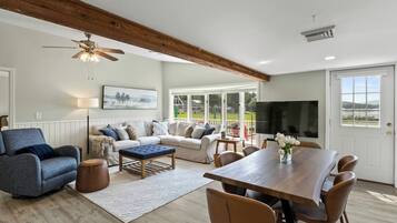 Smart TV y chimenea