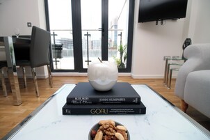 39-inch flat-screen TV with digital channels, TV, Netflix