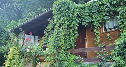 Romantische Gartenlaube mit Elbblick