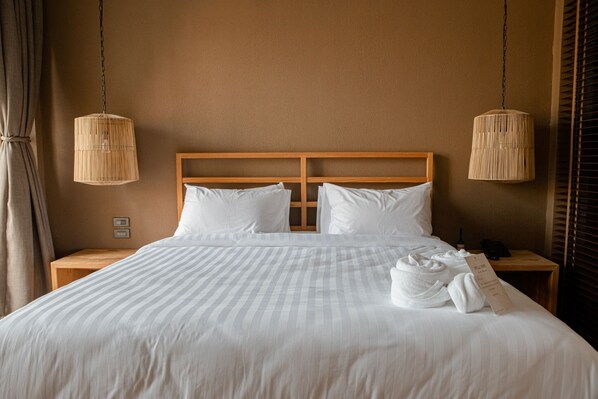 Superior-dobbeltværelse - 1 kingsize-seng - ikke-ryger | Pengeskab på værelset, arbejdsområde til bærbare computere