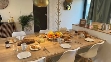 Petit déjeuner continental compris tous les jours