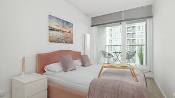 1 phòng ngủ, bộ trải giường