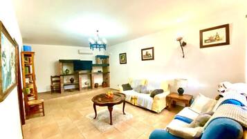 Villa | Living area | Fireplace