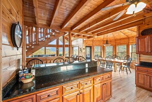 Dining - Sunrise Peak: Incredible 6BR w/Views*Hot Tub*Games*Privacy! (Townsend)