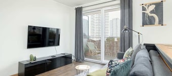 Charming Apartment in Katowice | Balcony and Private Parking