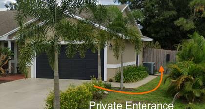 1 bedroom 1 bath apartment, private entrance