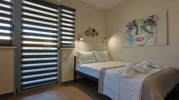 Apartemen, 1 kamar tidur, balkon, pemandangan kota | 2 kamar tidur dan kedap suara