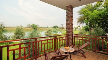 Superior Cottage, Balcony, River View | Terrace/patio