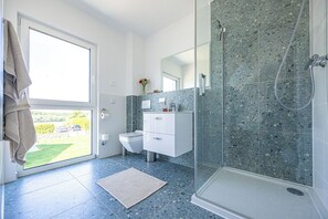 Shower, toilet paper