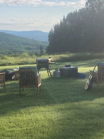 Property grounds. Rv/camper hook ups with scenic views